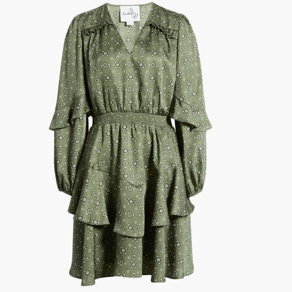 Fall Workwear - Long Sleeve A-Line Minidress - NWT Size 14